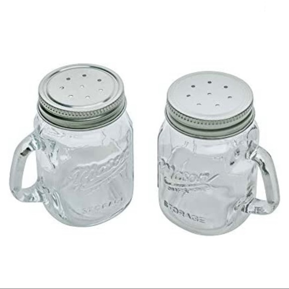Mason Craft & More Salt and Pepper Shaker Set: Clear - 4 oz. - Picture 4 of 9